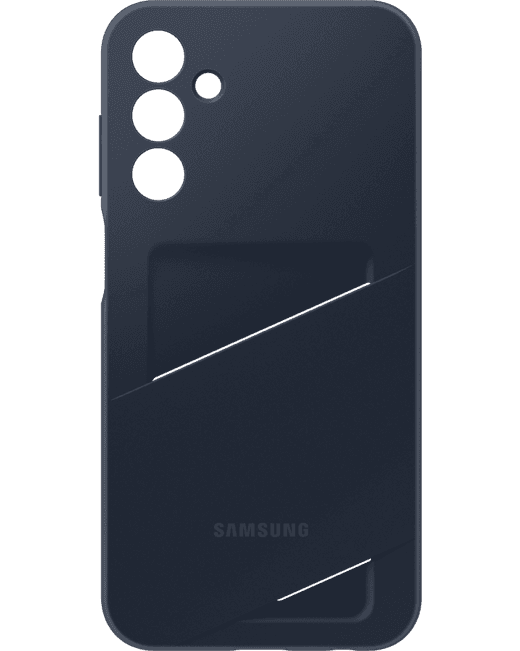 Samsung Galaxy A15 ümbris kaarditaskutega, sinine-must