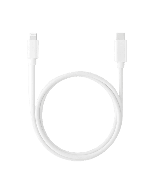 KEY POWER laadimiskaabel USB-C to Lightning 1m, valge model