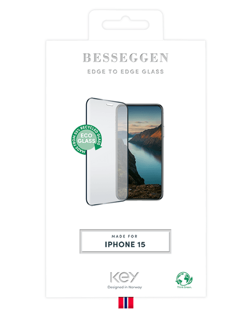 KEY Bessegen kaitseklaas iPhone 15/16 model