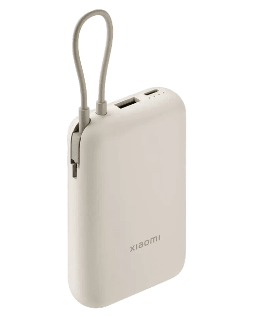 Xiaomi 10000mAh akupank kaabliga, beež model