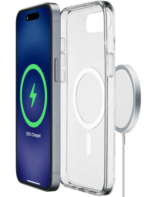 iPhone 17e/16e MagSafe läbipaistev ümbris, Cellularline model