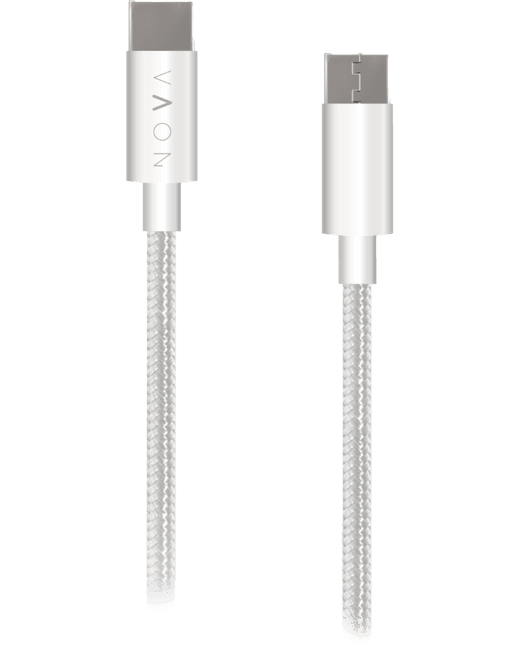 USB-C laadimiskaabel 1,2m, valge, NOVA model