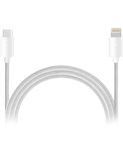 USB-C - Lightning laadimiskaabel 1,2m, valge, NOVA model