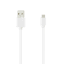 KEY POWER laadimiskaabel USB-A to Micro-USB, valge