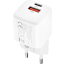 KEY POWER adapter 20W Duo USB-A/C, valge
