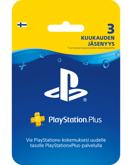PlayStation Plus card 3 month membership