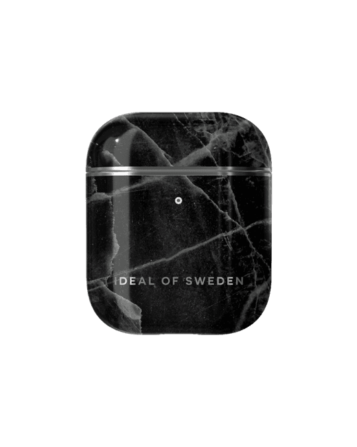 Чехол iDeal of Sweden Airpods Case Black Thunder Marble Gen 1&2