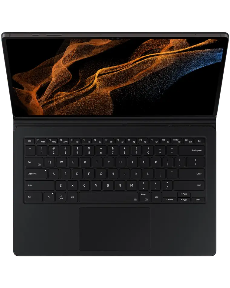 Samsung Tab S8 Ultra Book Cover Keyboard Black
