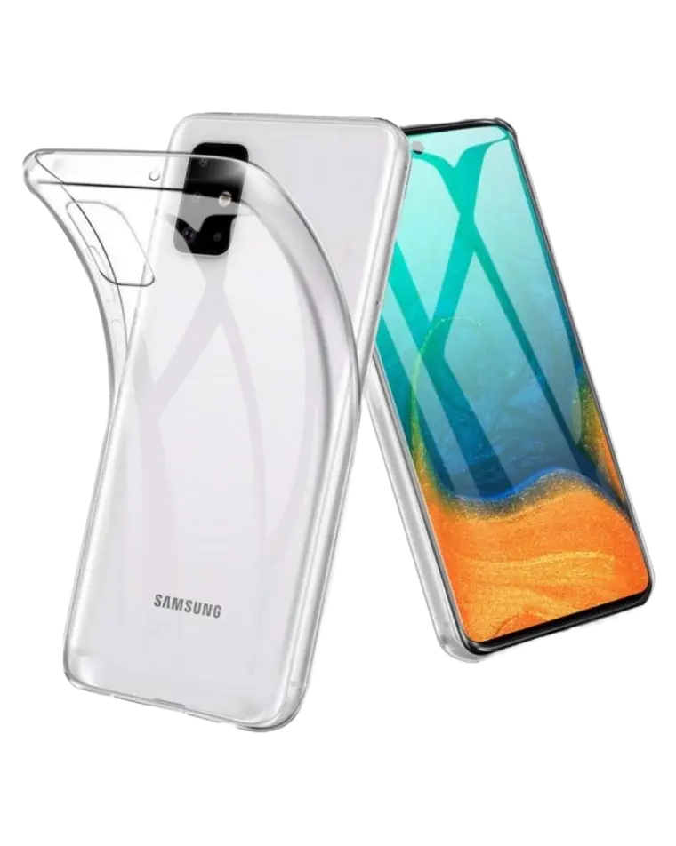 Läbipaistev telefoniümbris Samsung Galaxy A71'le