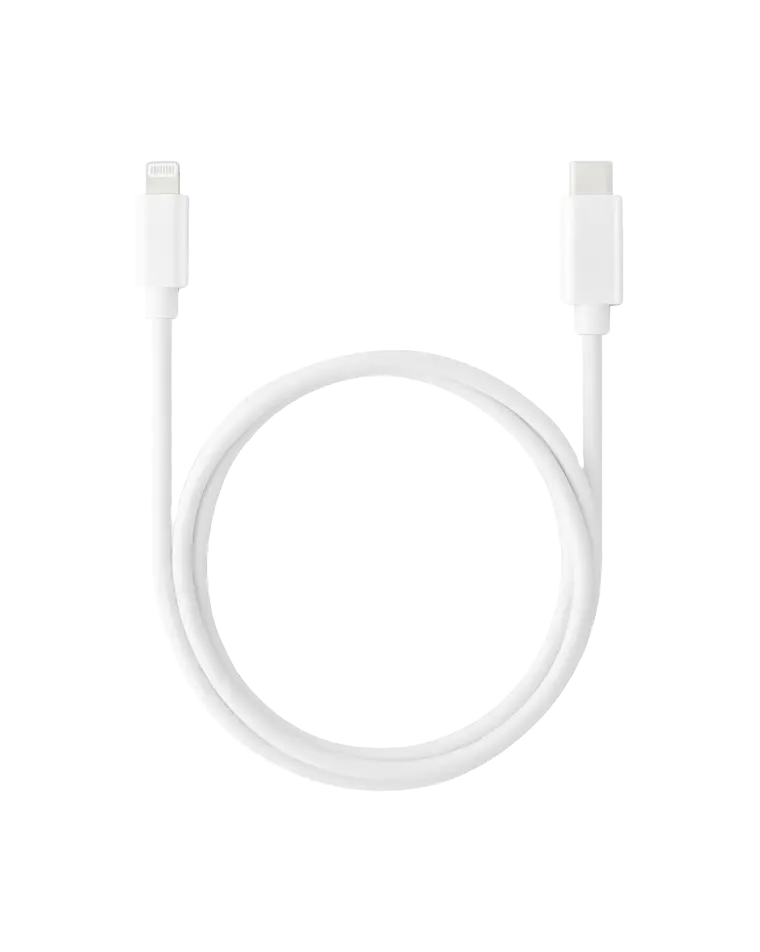 KEY POWER laadimiskaabel USB-C to Lightning 1m, valge