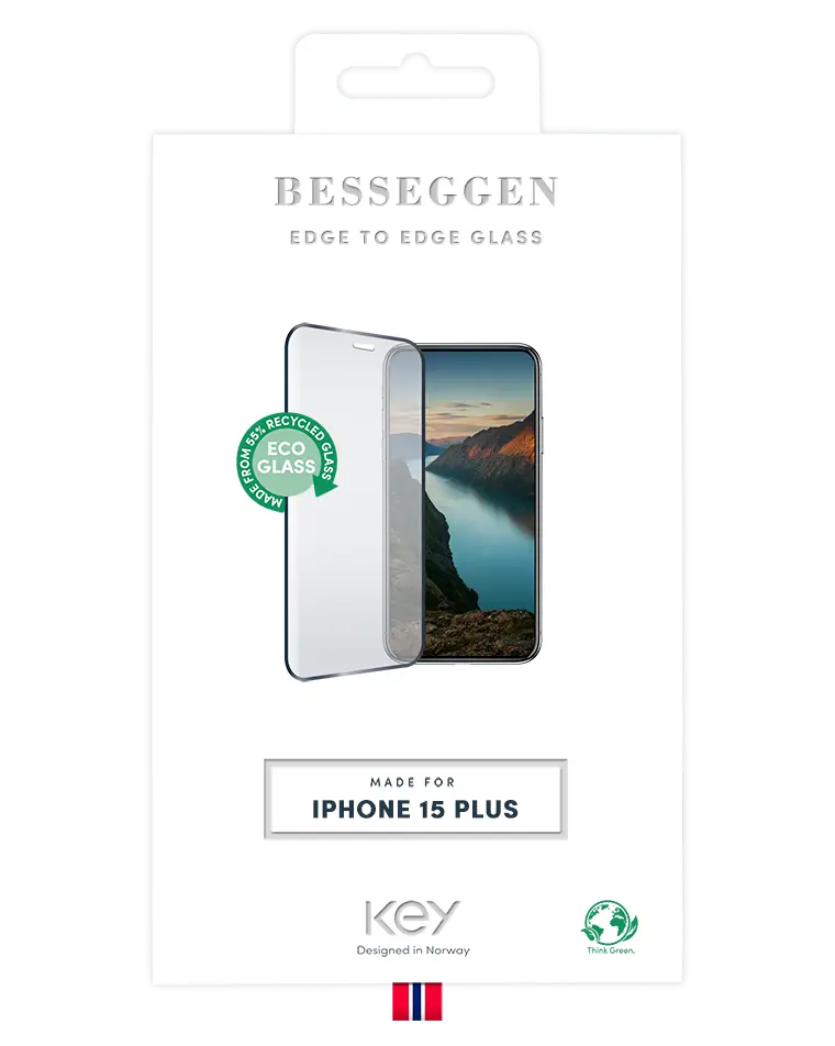 KEY Bessegen kaitseklaas iPhone 15 Plus/16 Plus