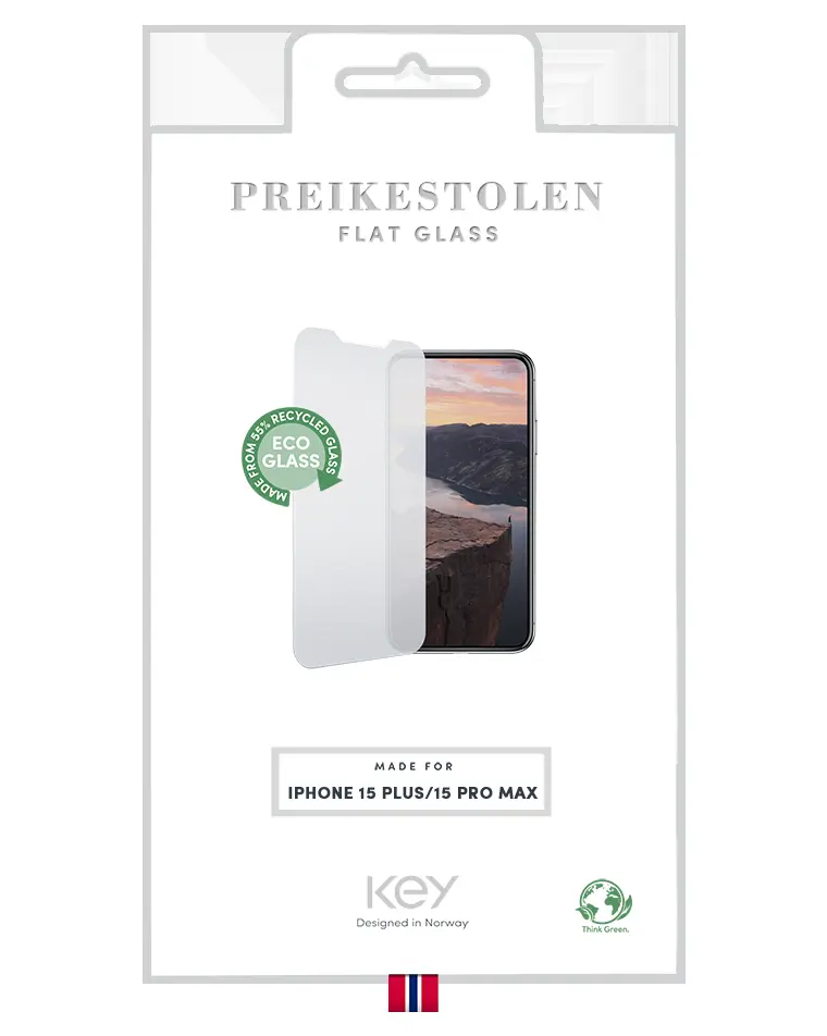 KEY Preikestolen kaitseklaas Apple iPhone 15 Plus/15 Pro Max