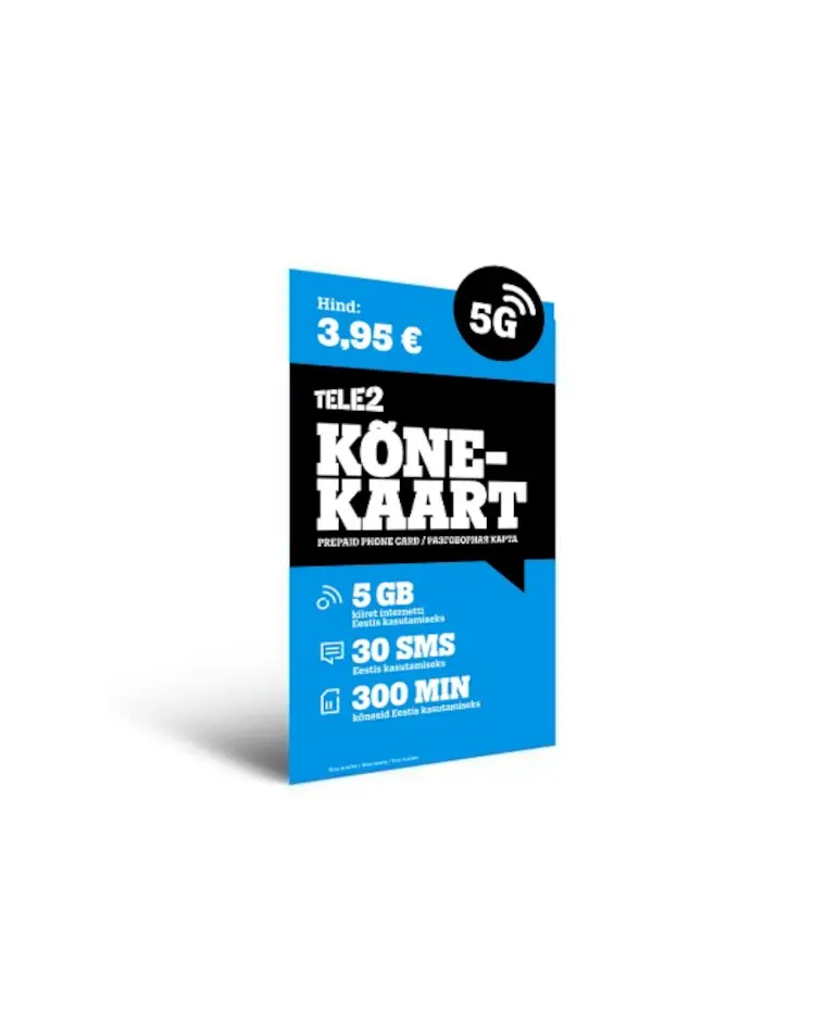Tele2 kõnekaart 3,95
