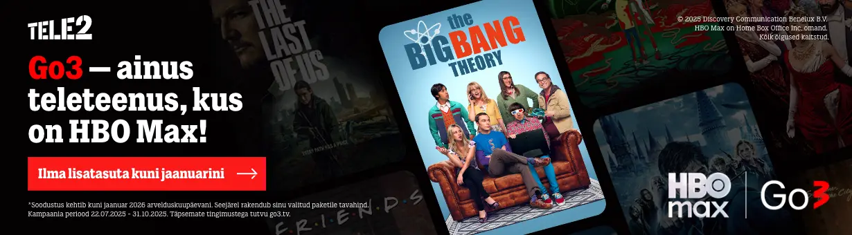 Go3 - ainus teleteenus, kus on HBO Max