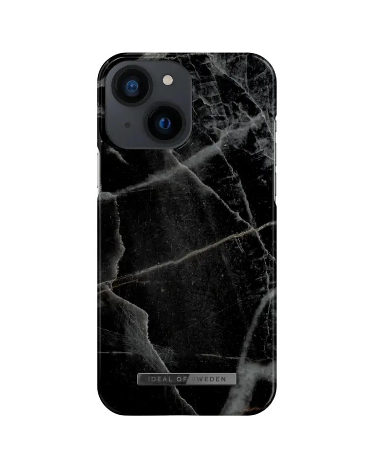 IDeal of Sweden telefoniümbris iPhone 13 mini Black Thunder Marble
