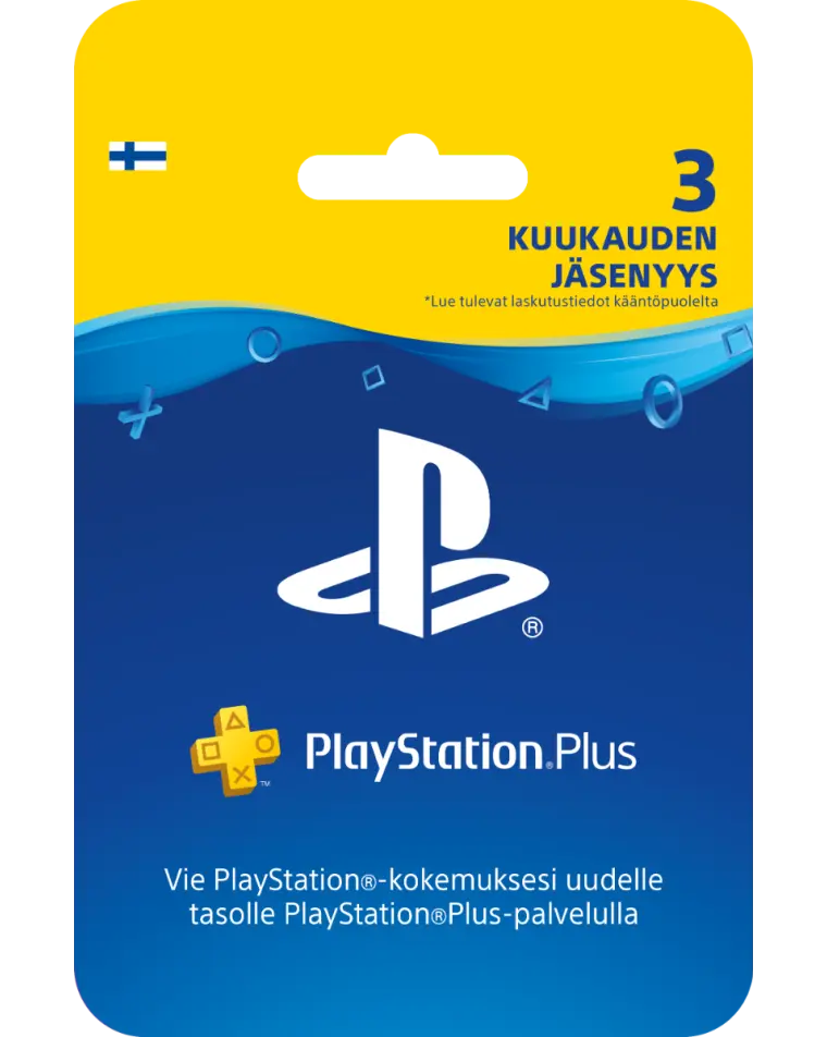 PlayStation Plus card 3 month membership