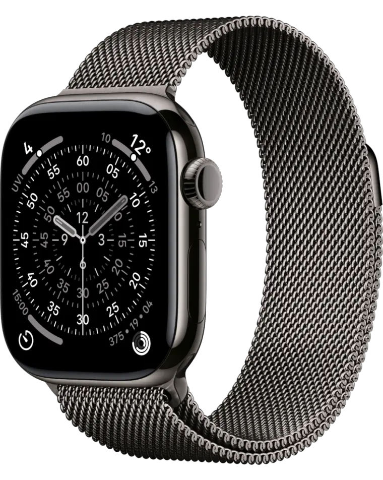 Apple Watch Series 11 GPS + Cellular 42mm Titanium Case with Milanese Loop